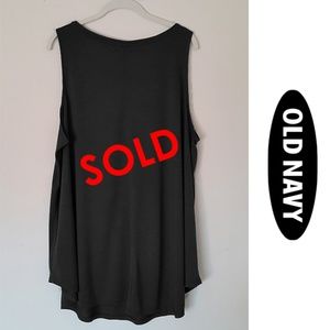 NEW Tall XXL Black Old Navy Swing Tank Top